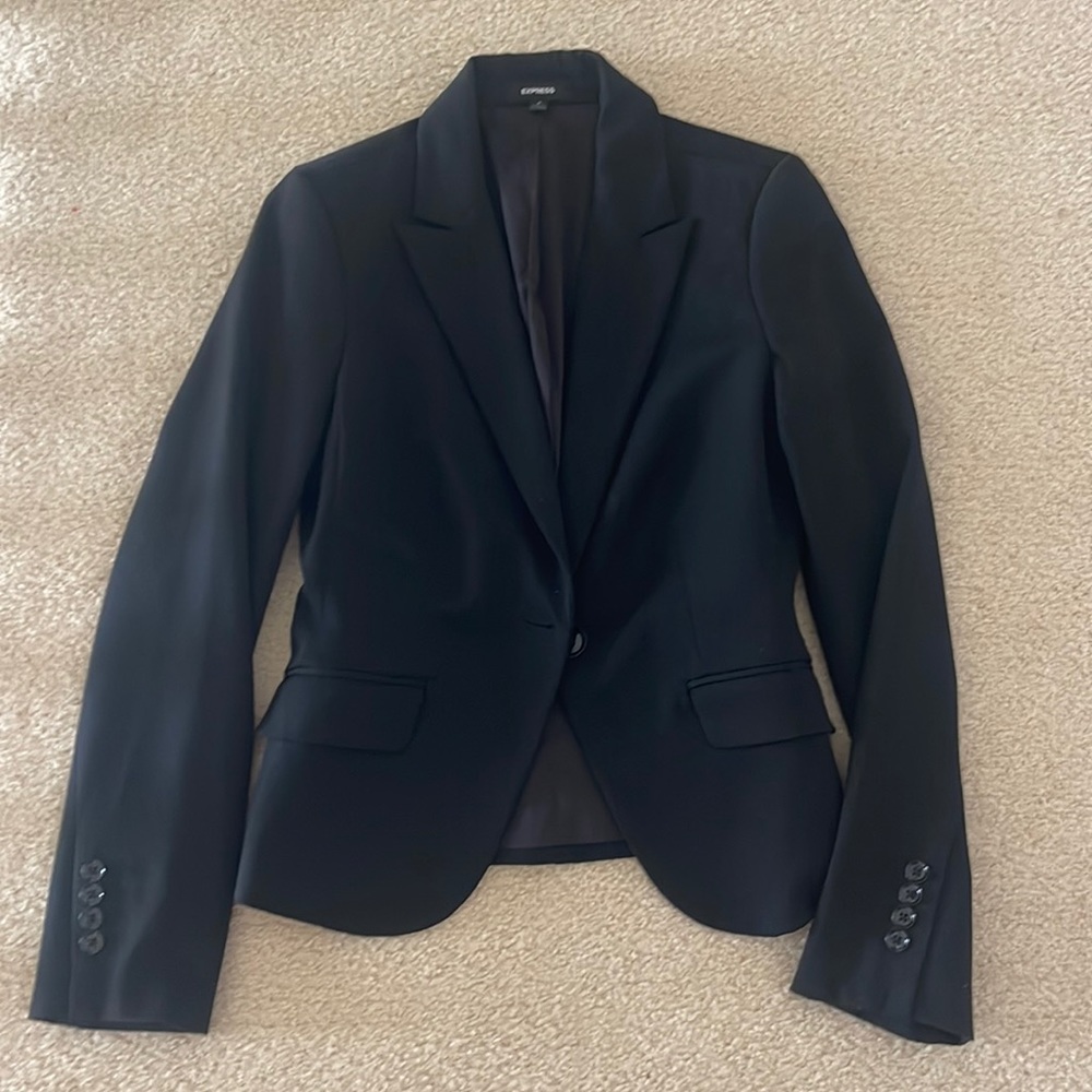 Express Slim fit black blazer